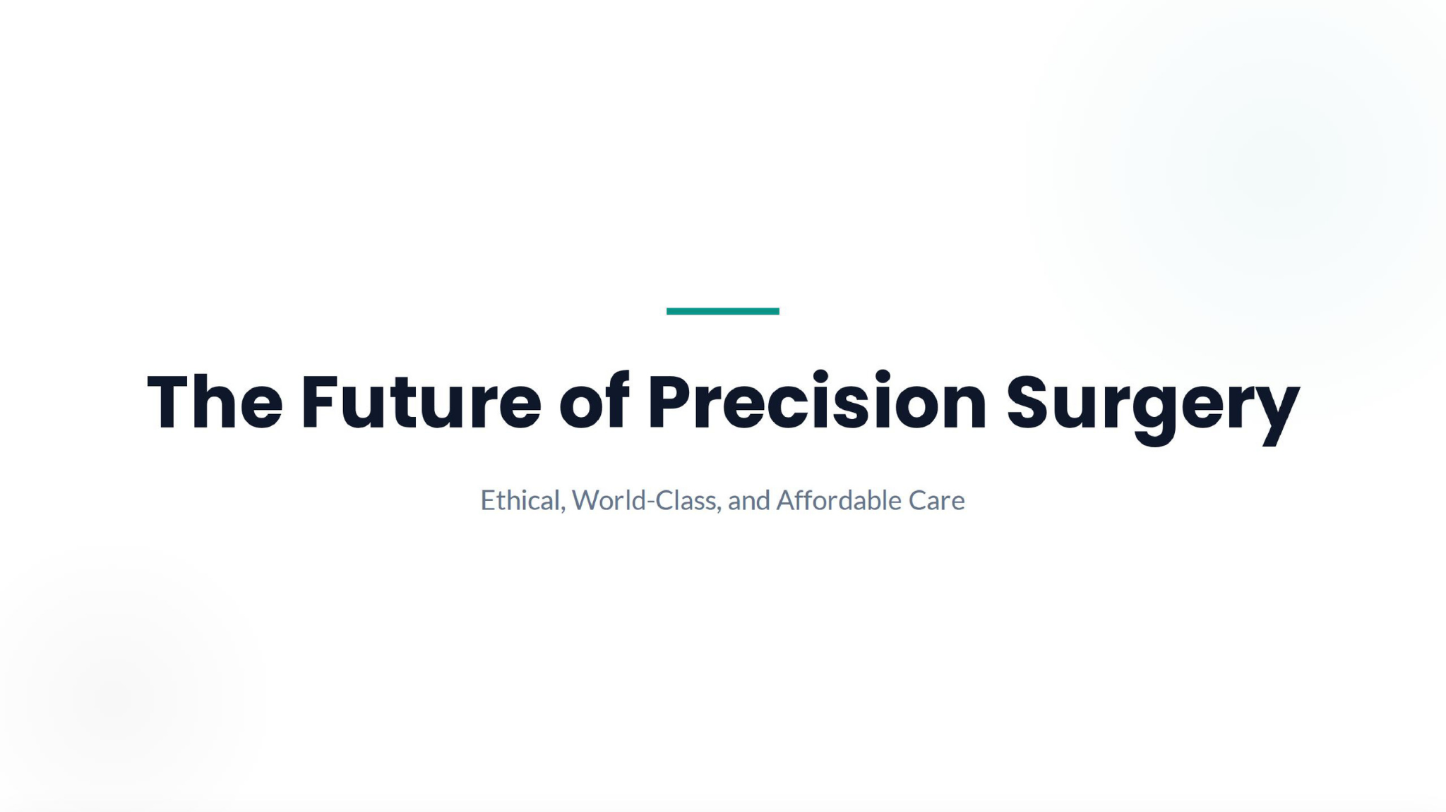 The Future of Precision Surgery