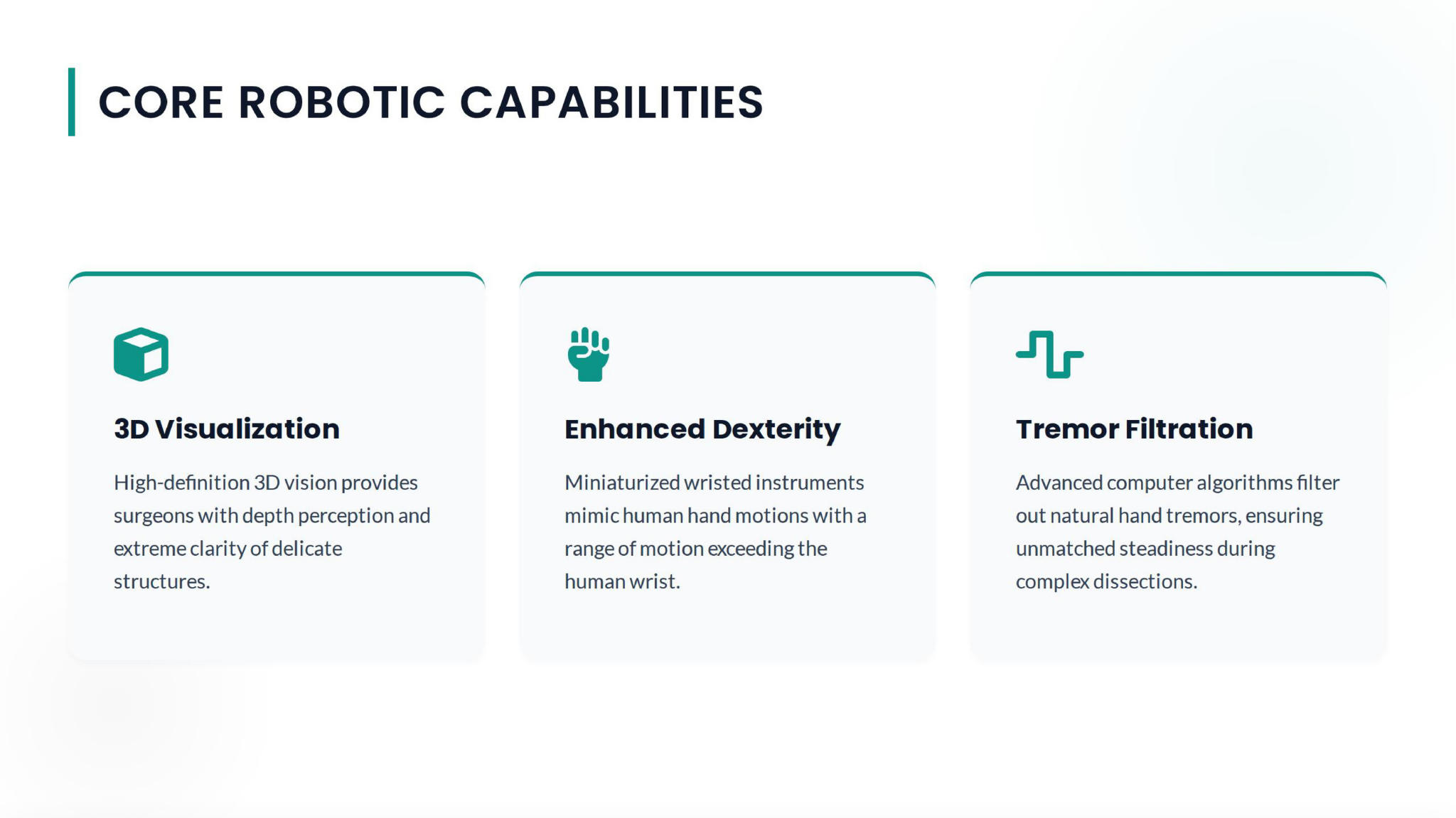 Core Robotic Capabilities