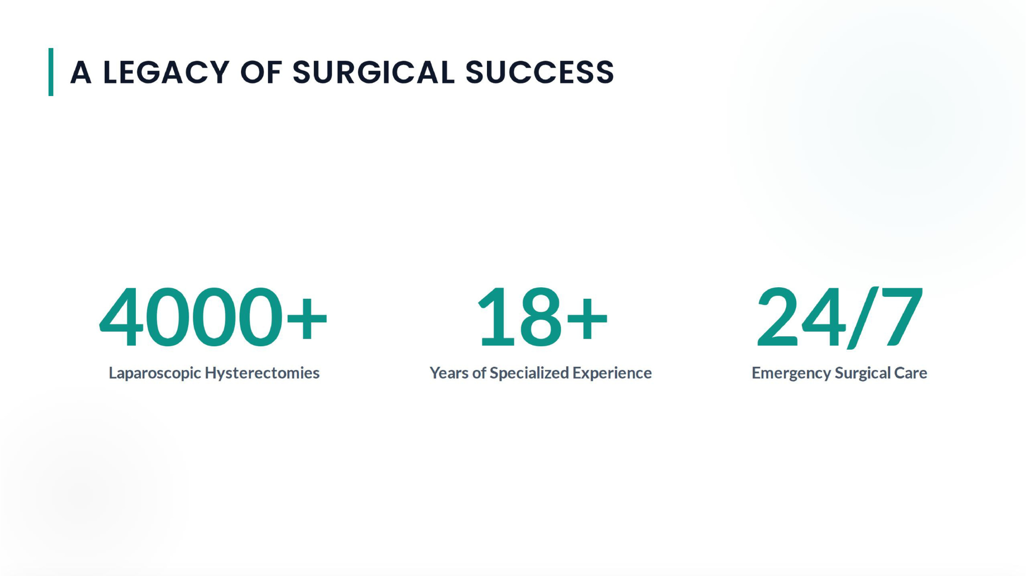 A Legacy of Surgical Success